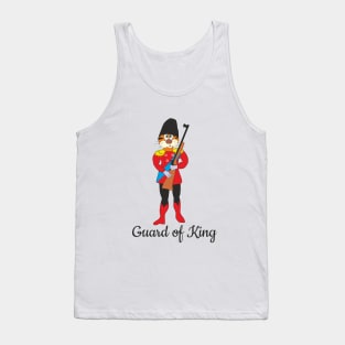 Funny Cat Guard of King Tank Top